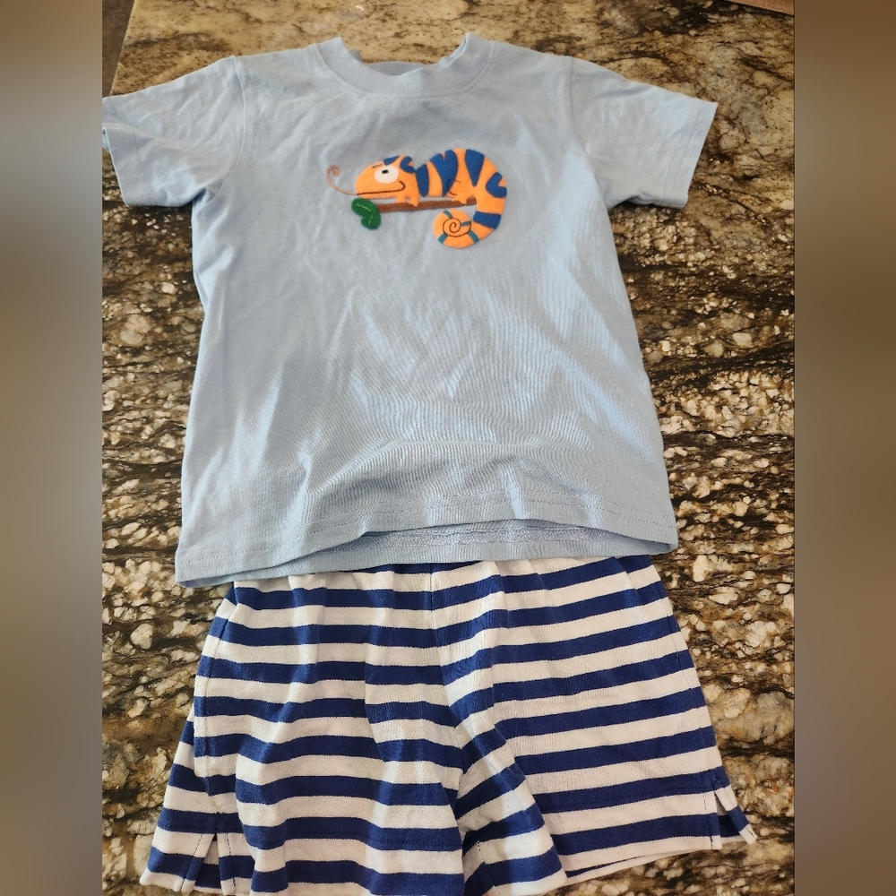 Blue Striped Kids Set
